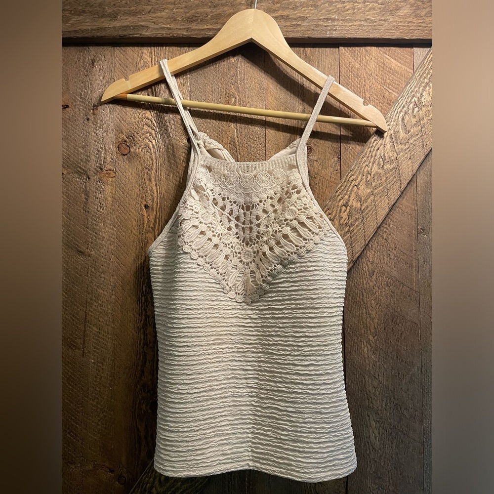 Shein Crochet Lace Detail Top